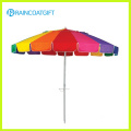 Parasol de playa al aire libre colorido del patio del arco iris de los 7ft